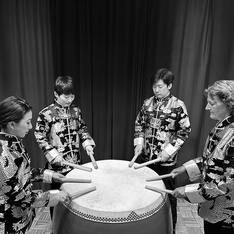 Prof. Cornelia Monske und Ihr Hamburg Percussion - Foto: Yanting Hou